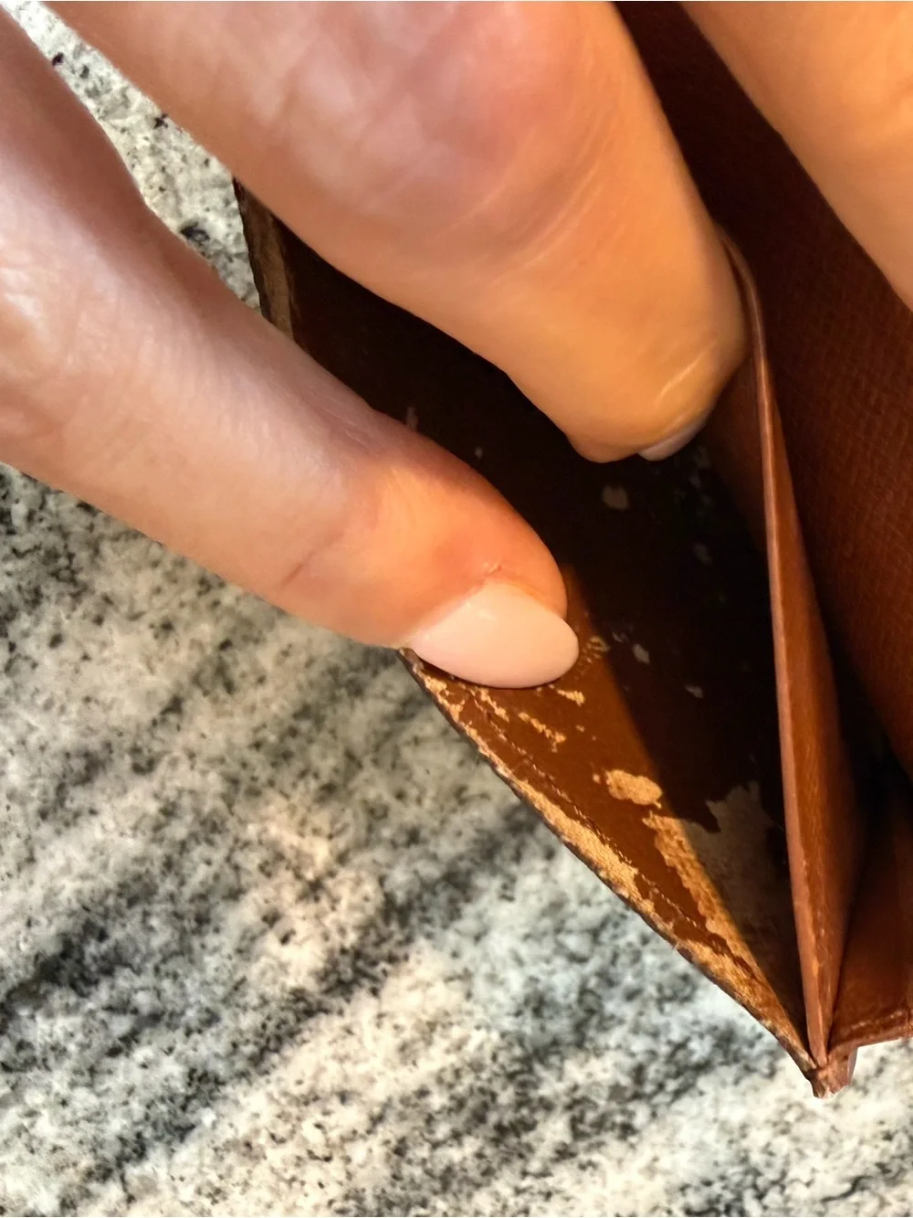 Louis Vuitton Monogram Canvas Card & Key Holder in Brown and Gold
